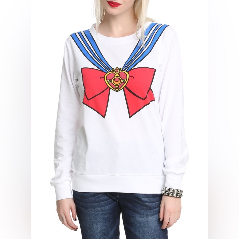Hot Topic Sailor Moon Bow Sweatshirt Size XL